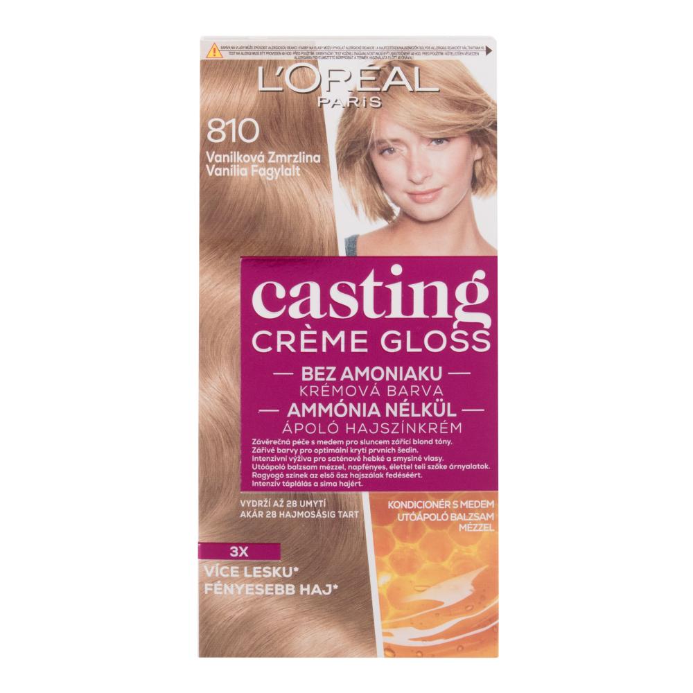 L'Oréal Paris Casting Creme Gloss Tinta capelli donna 48 ml Tonalità 810 Vanilla Icecream