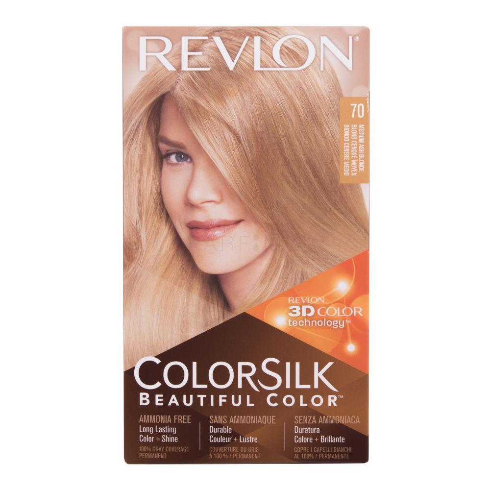 Revlon Colorsilk Beautiful Color Tinta capelli donna Tonalità 70 Medium Ash Blonde Set