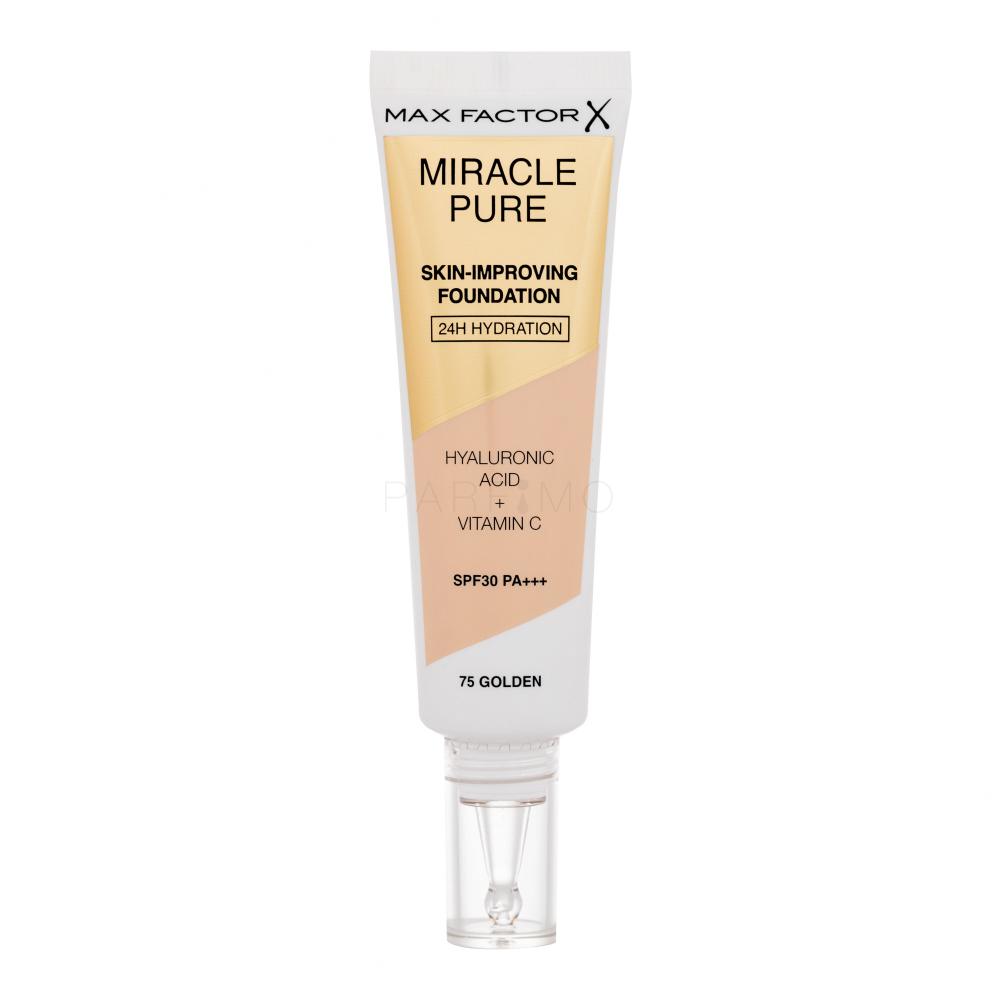 Max Factor Miracle Pure Skin-Improving Foundation SPF30 Fondotinta donna 30 ml Tonalità 75 Golden