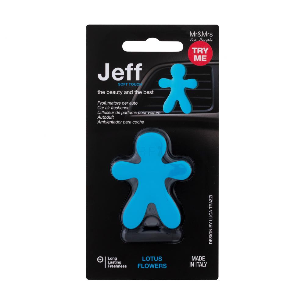 Mr&Mrs Fragrance Jeff Soft Touch Lotus Flowers Deodorante per auto 1 pz