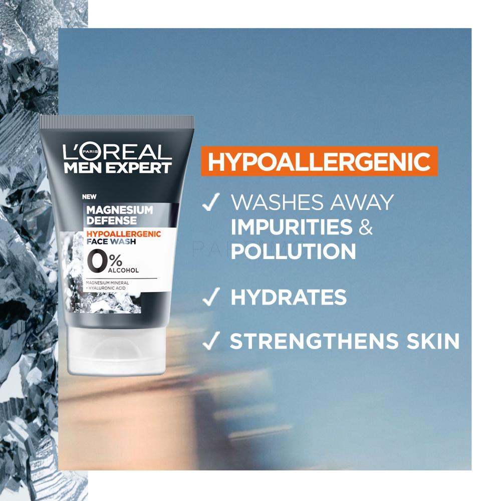 L'Oréal Paris Men Expert Magnesium Defence Face Wash Gel detergente
