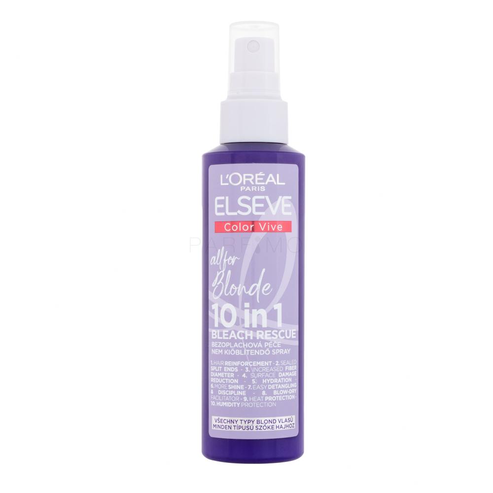 L'Oréal Paris Elseve Color-Vive All For Blonde 10in1 Bleach Rescue Spray curativo per i capelli donna 150 ml