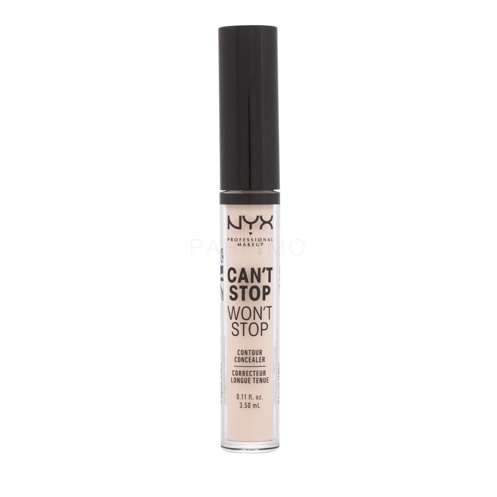 NYX Professional Makeup Can't Stop Won't Stop Contour Concealer Correttore donna 3,5 ml Tonalità 04 Light Ivory