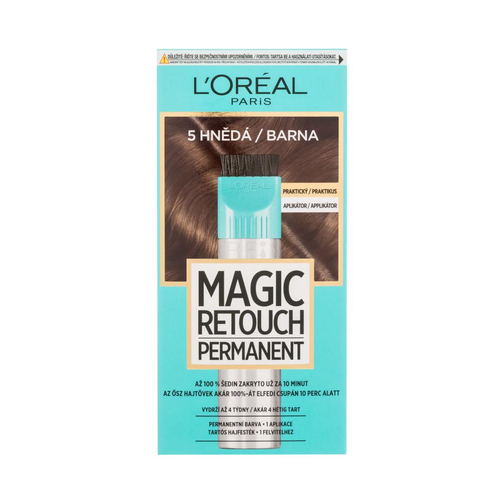 L'Oréal Paris Magic Retouch Permanent Tinta capelli donna 18 ml Tonalità 5 Brown