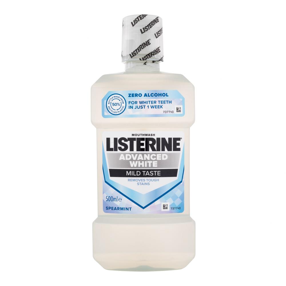 Listerine Advanced White Mild Taste Mouthwash Collutorio 500 ml
