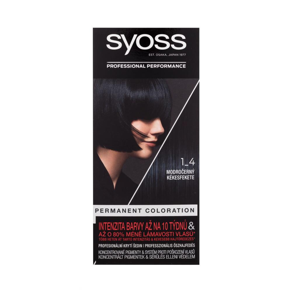 Syoss Permanent Coloration Tinta capelli donna 50 ml Tonalità 1-4 Blue Black