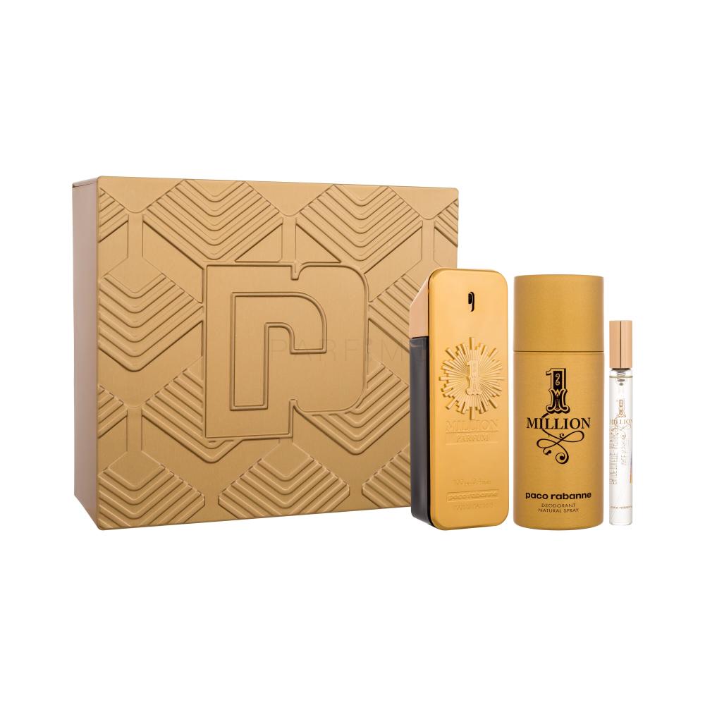 Paco Rabanne 1 Million Pacco regalo profumo 100 ml + deodorante 150 ml + profumo 10 ml