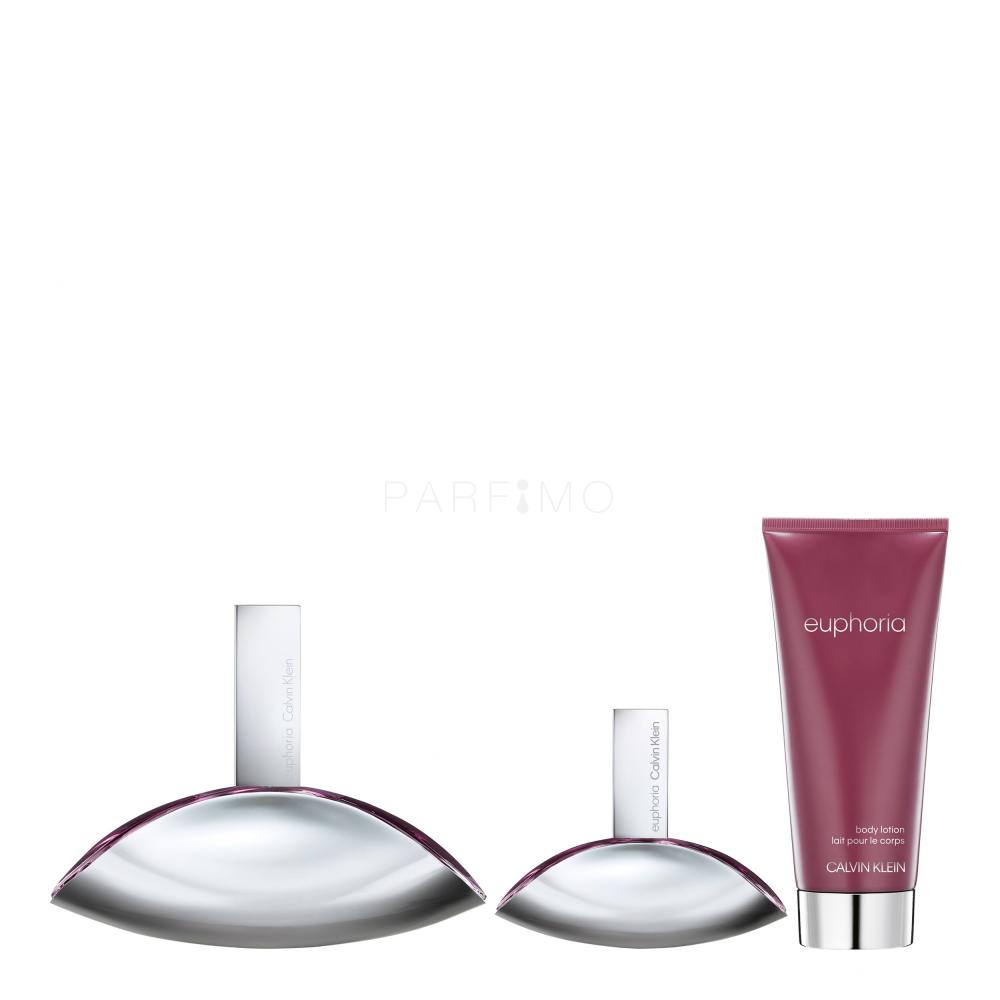 Calvin Klein Euphoria SET2 Pacco regalo eau de parfum 100 ml crema corpo 100 ml acqua profumata 30 ml Parfimo