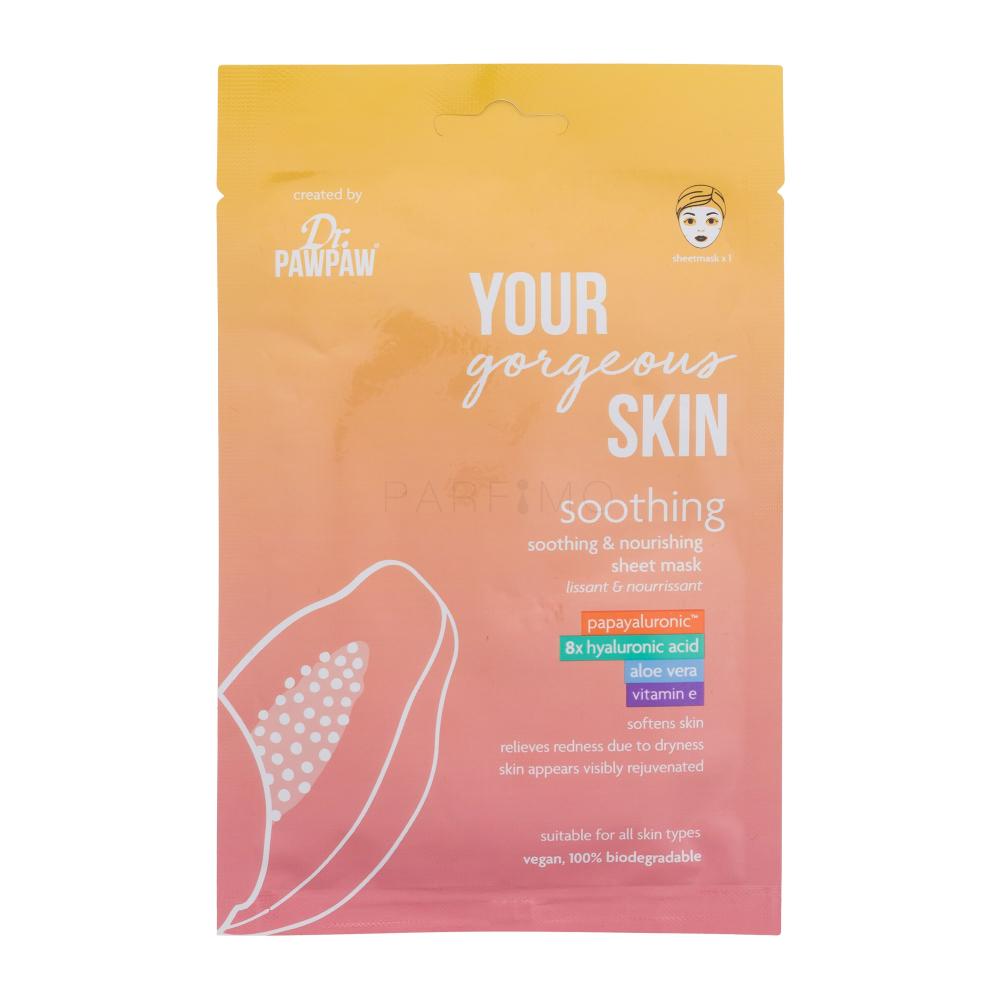 Dr. PAWPAW Your Gorgeous Skin Soothing Sheet Mask Maschera per il viso donna 25 ml