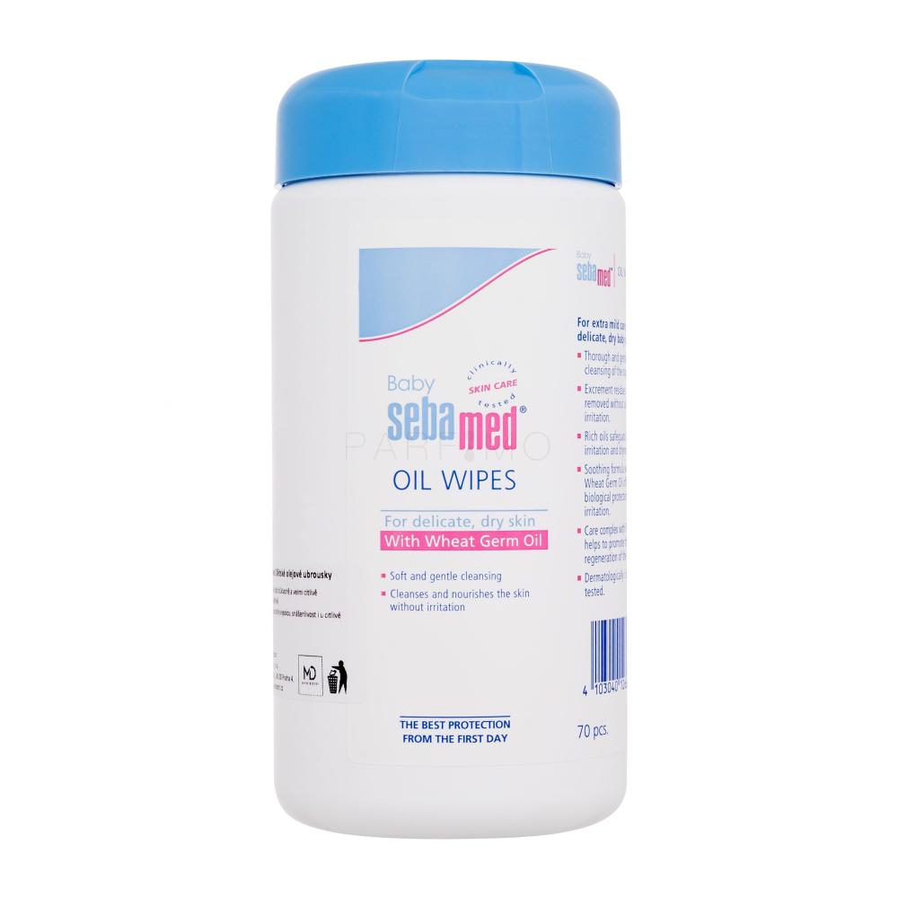 SebaMed Baby Oil Wipes Per l'eritema da pannolino bambino 70 pz
