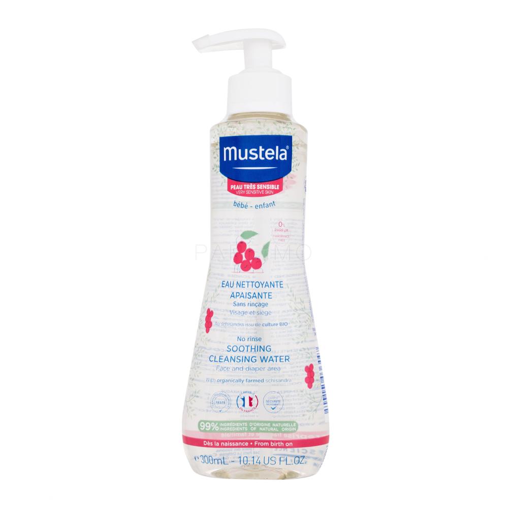 Mustela Bébé Soothing Cleansing Water No-Rinse Acqua detergente e tonico  bambino 300 ml