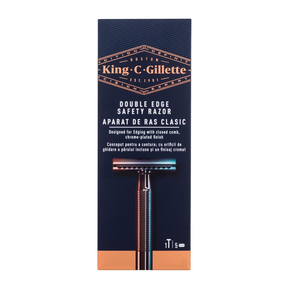 Gillette King C. Double Edge Safety Razor Rasoio uomo Set Parfimo.it