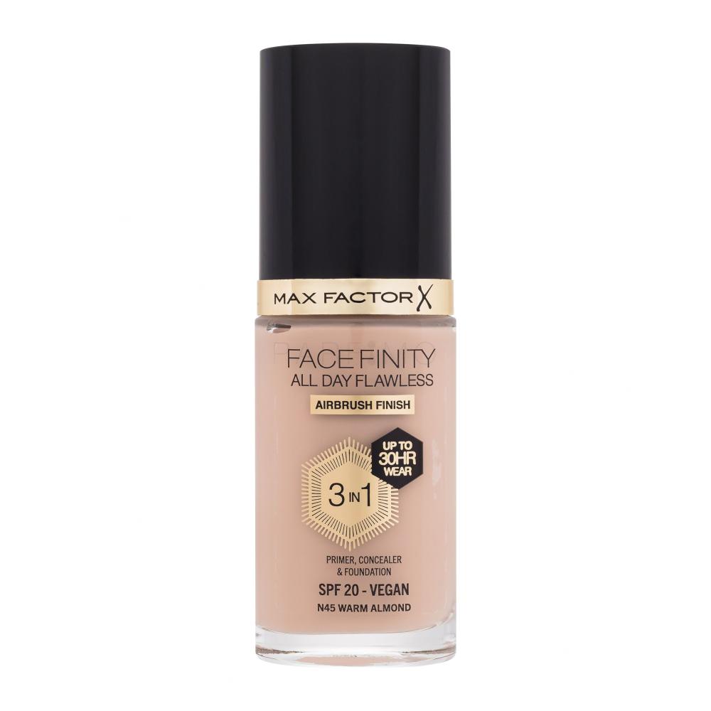 Max Factor Facefinity All Day Flawless SPF20 Fondotinta donna 30 ml Tonalità N45 Warm Almond