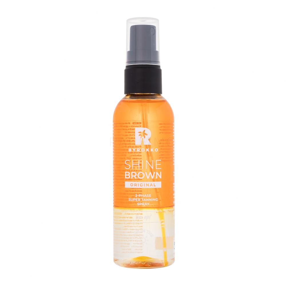 Byrokko Shine Brown Original 2-Phase Super Tanning Spray Protezione solare corpo donna 104 ml
