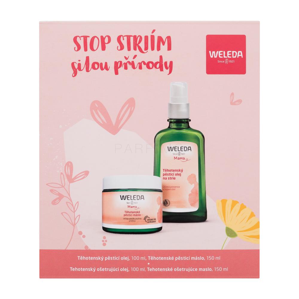 Weleda Mother Stop Stretch Set Pacco regalo olio corpo antismagliature 100 ml + burro corpo antismagliature 150 ml
