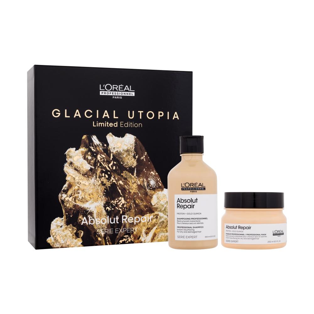 L'Oréal Professionnel Absolut Repair Glacial Utopia Limited Edition Pacco regalo shampoo Absolut Repair 300 ml + maschera per capelli Absolut Repair 250 ml