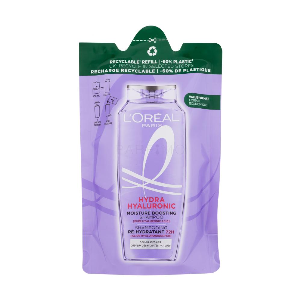L'Oréal Paris Elseve Hyaluron Plump Moisture Shampoo Shampoo donna Ricarica 250 ml
