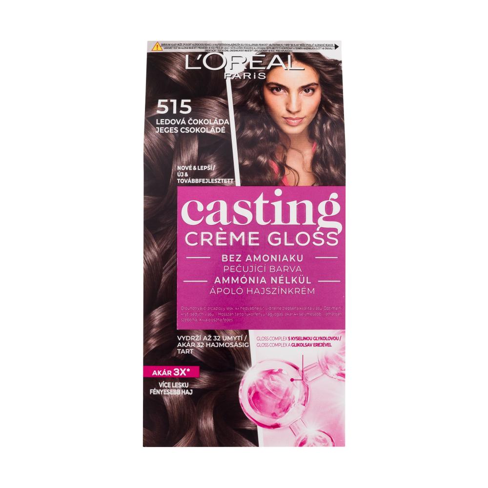 L'Oréal Paris Casting Creme Gloss Tinta capelli donna 48 ml Tonalità 515 Iced Chocolate
