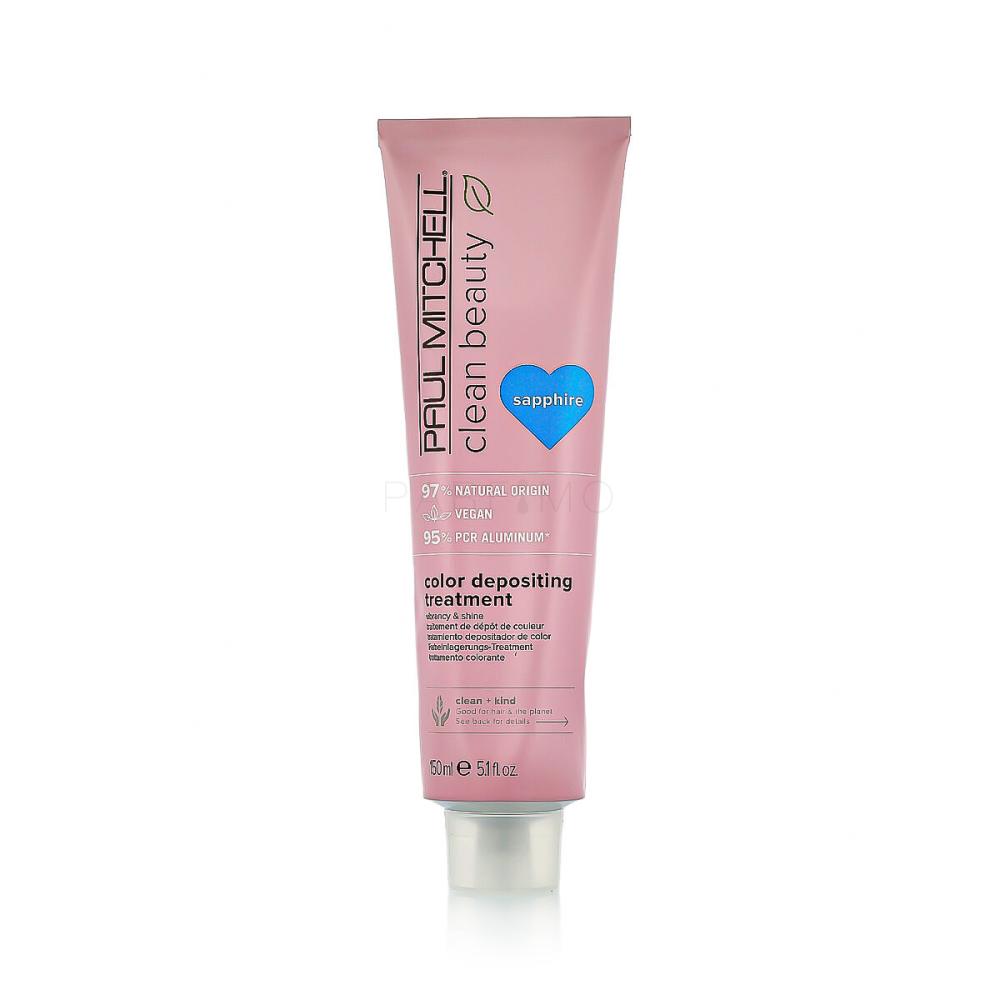 Paul Mitchell Clean Beauty Color Protect Color Depositing Treatment Maschera per capelli donna 150 ml Tonalità Sapphire
