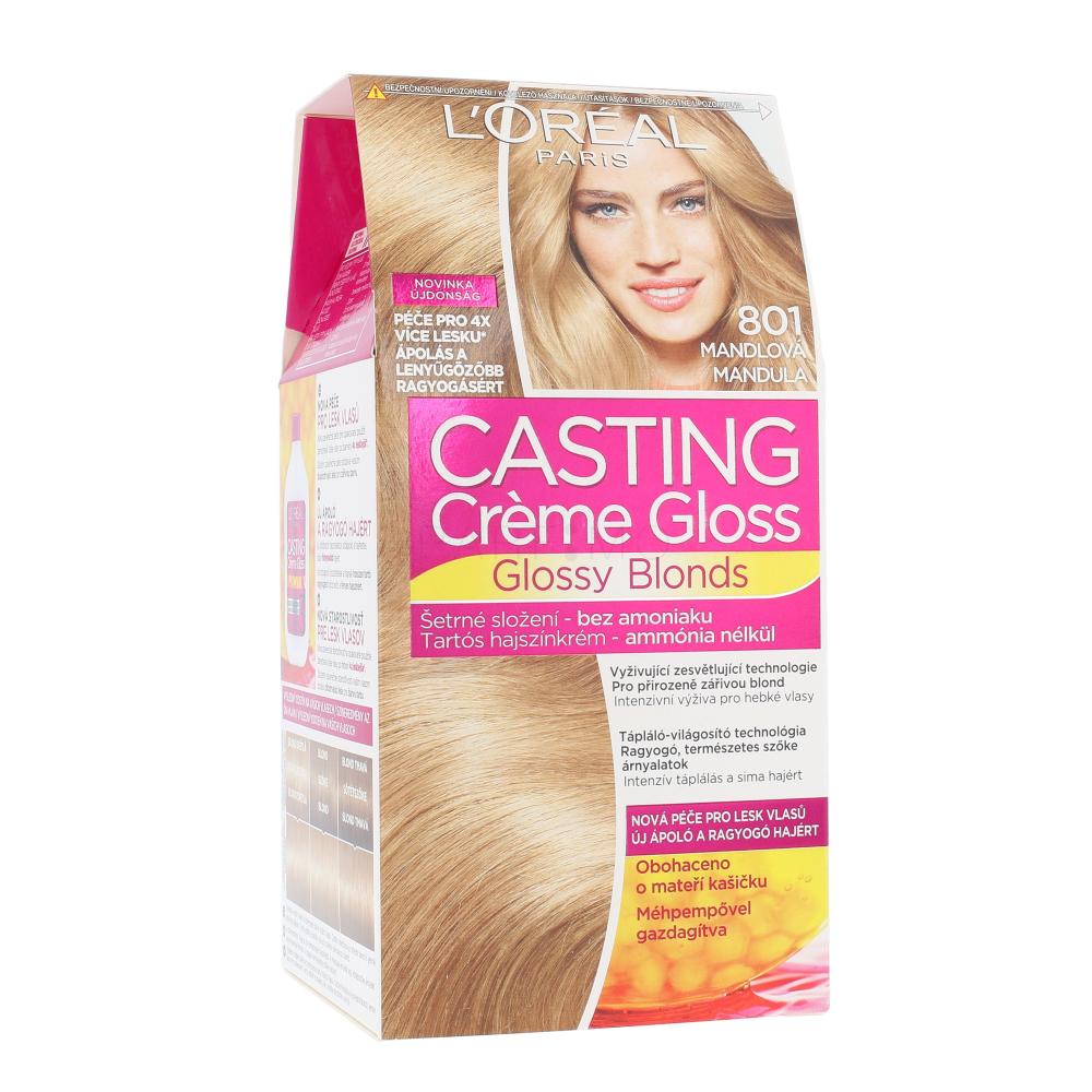 L'Oréal Paris Casting Creme Gloss Glossy Blonds Tinta capelli donna 48 ml Tonalità 801 Silky Blonde