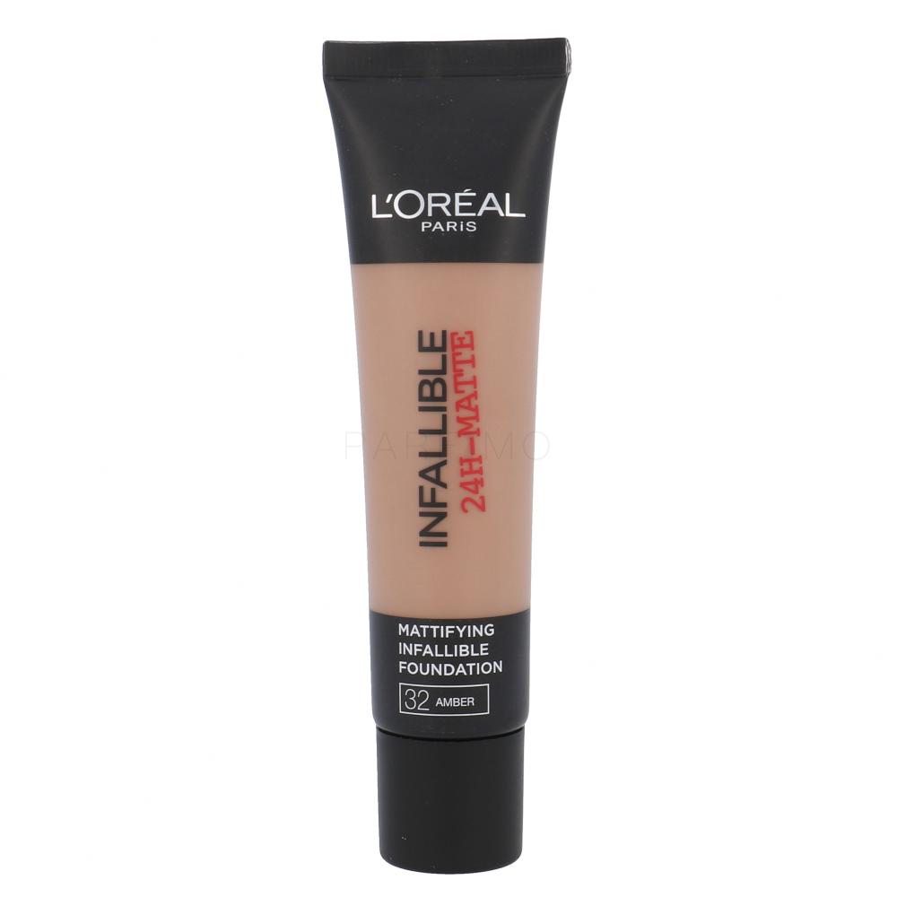 L'Oréal Paris Infaillible 24h-Matte Fondotinta donna 35 ml Tonalità 32 Amber
