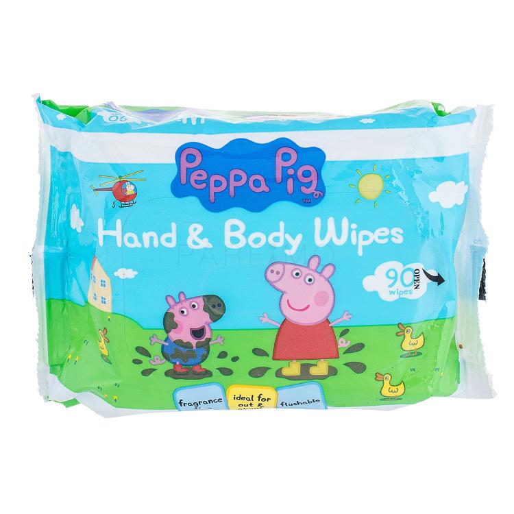 Peppa Pig Peppa Hand &amp; Face Wipes Salviettine detergenti bambino 90 pz