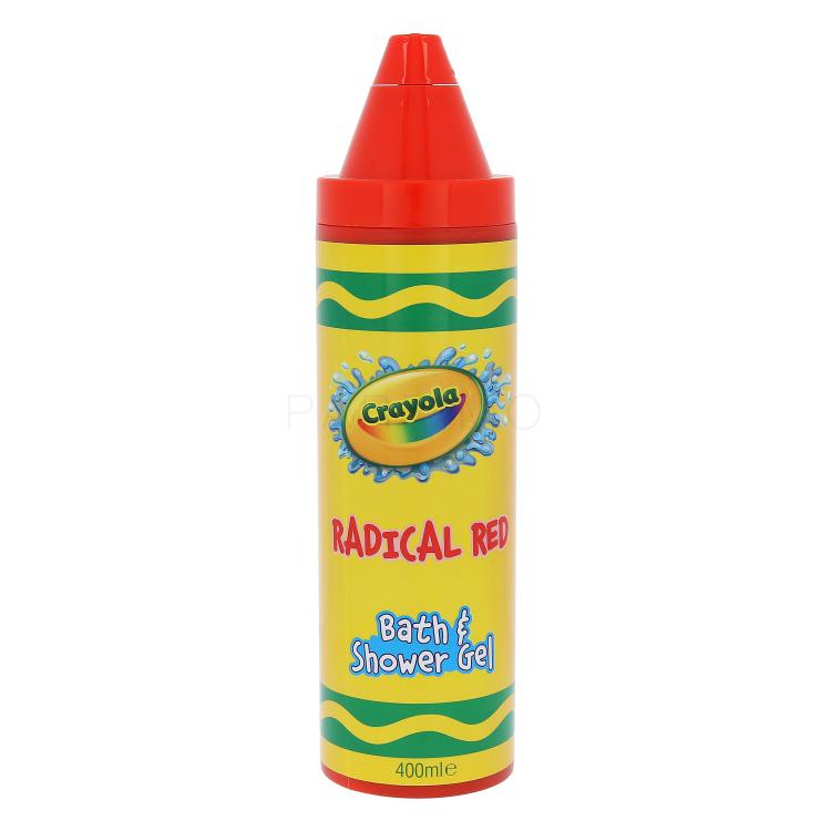 Crayola Bath &amp; Shower Gel Doccia gel bambino 400 ml Tonalità Radical Red