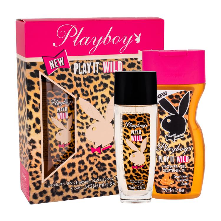 Playboy Play It Wild For Her Pacco regalo deodorante 75 ml + 250 ml doccia gel