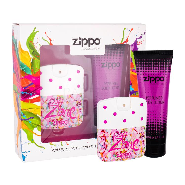 Zippo Fragrances Popzone Pacco regalo Eau de Toilette 40 ml + lozione per il corpo 100 ml