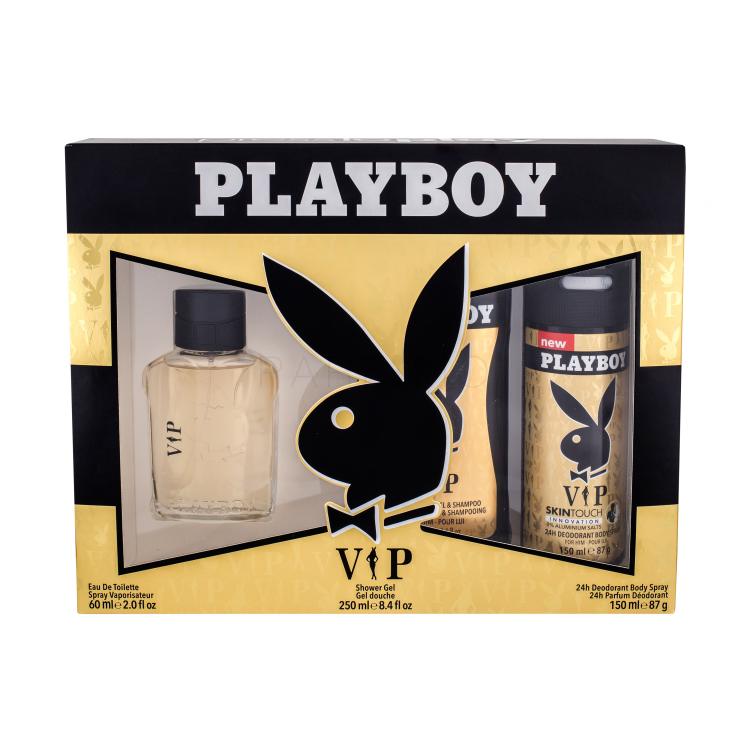 Playboy VIP For Him Pacco regalo Eau de Toilette 60 ml + doccia gel 250 ml + deodorante 150 ml