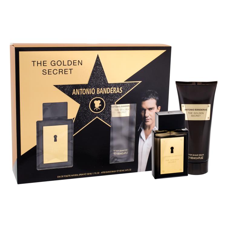 Antonio Banderas The Golden Secret Pacco regalo Eau de Toilette 50 ml + balsamo dopobarba 100 ml