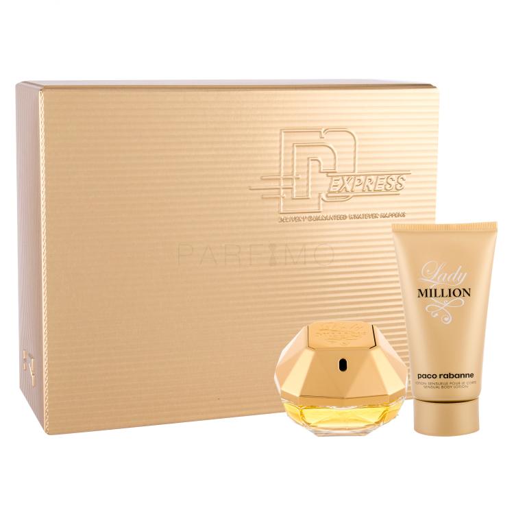 Paco Rabanne Lady Million Pacco regalo Eau de Parfum 50 ml + lozione per il corpo 75 ml