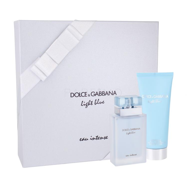 Dolce&amp;Gabbana Light Blue Eau Intense Pacco regalo Eau de Parfum 50 ml + crema per il corpo 100 ml
