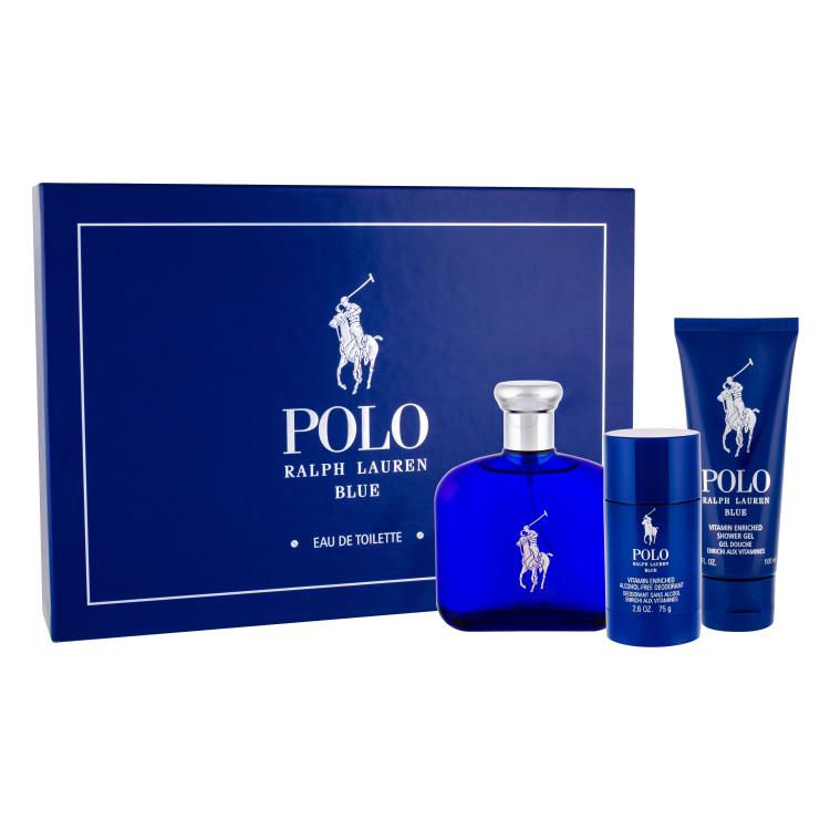 Ralph Lauren Polo Blue Pacco regalo toaletní voda 125 ml + sprchový gel 100 ml + deostick 75 ml
