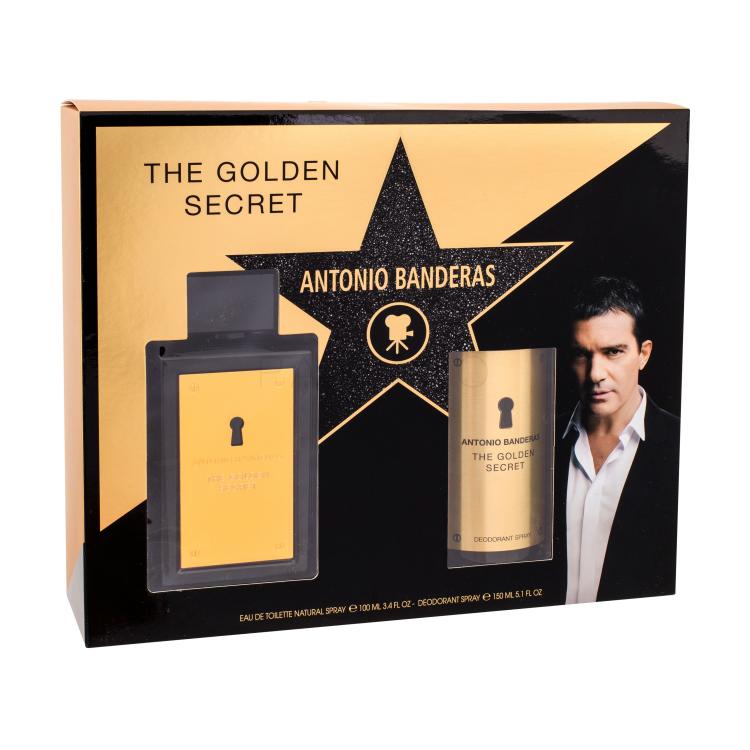 Antonio Banderas The Golden Secret Pacco regalo Eau de Toilette 100 ml + deodorante 150 ml