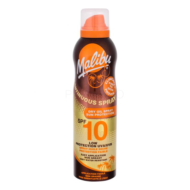 Malibu Continuous Spray Dry Oil SPF10 Protezione solare corpo 175 ml