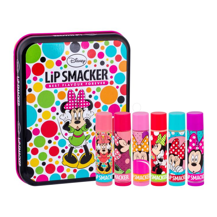Lip Smacker Disney Minnie Mouse Pacco regalo balsamo per le labbra 6 x 4 g + scatola in metallo