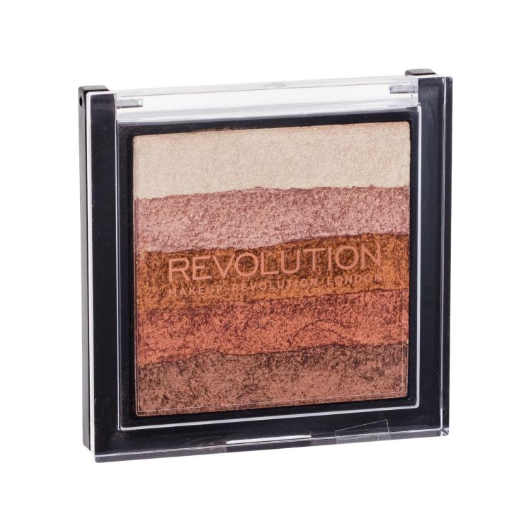 Makeup Revolution London Shimmer Brick Blush donna 7 g Tonalità Bronze Kiss