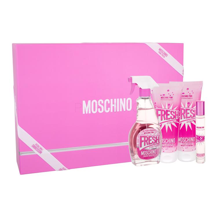 Moschino Fresh Couture Pink Pacco regalo eau de toilette 100 ml + lozione per il corpo 100 ml + doccia gel 100 ml + eau de toilette 10 ml