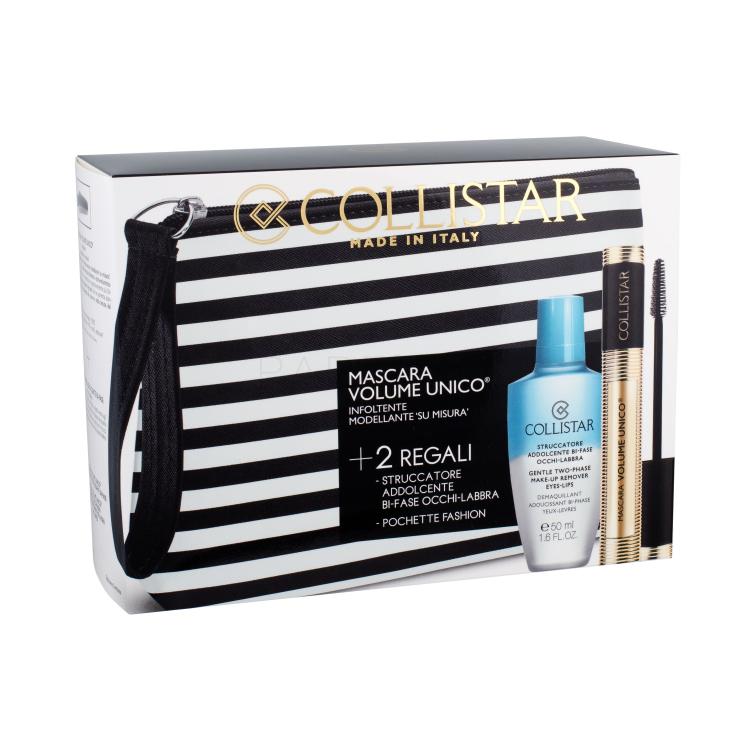 Collistar Volume Unico Pacco regalo mascara 13 ml + struccante Gentle Two Phase 50 ml + trousse