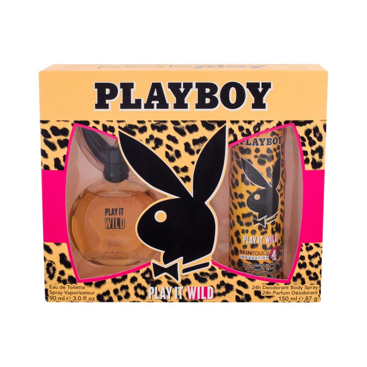 Playboy Play It Wild For Her Pacco regalo eau de toilette 90 ml + deodorante 150 ml
