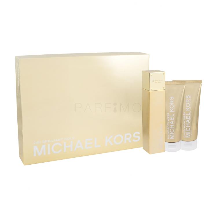Michael Kors 24K Brilliant Gold Pacco regalo eau de parfum 100 ml + lozione per il corpo 100 ml + doccia gel 100 ml