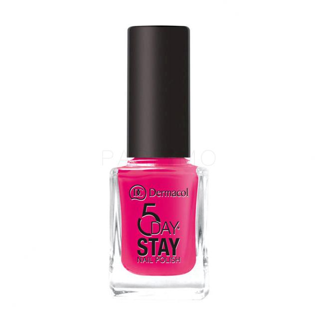 Dermacol 5 Day Stay Smalto per le unghie donna 11 ml Tonalità 38 Cherry Blossom