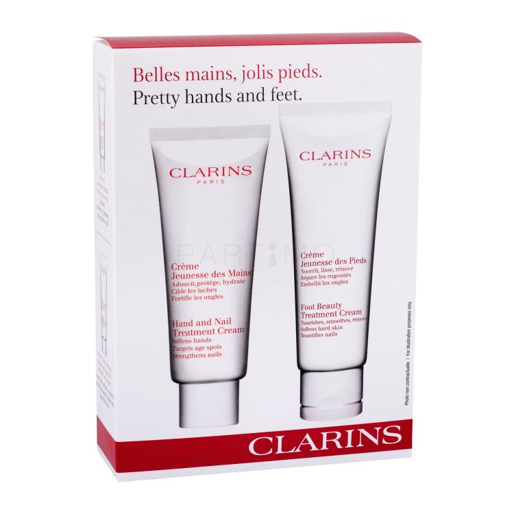 Clarins Hand And Nail Treatment Pacco regalo crema mani 100 ml + crema per le unghie 125 ml