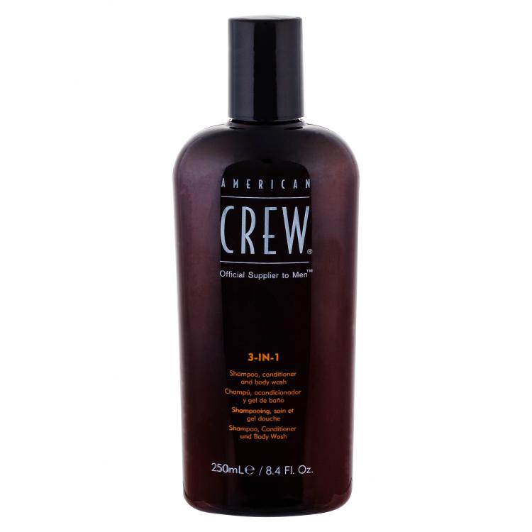 American Crew 3-IN-1 Shampoo uomo 250 ml