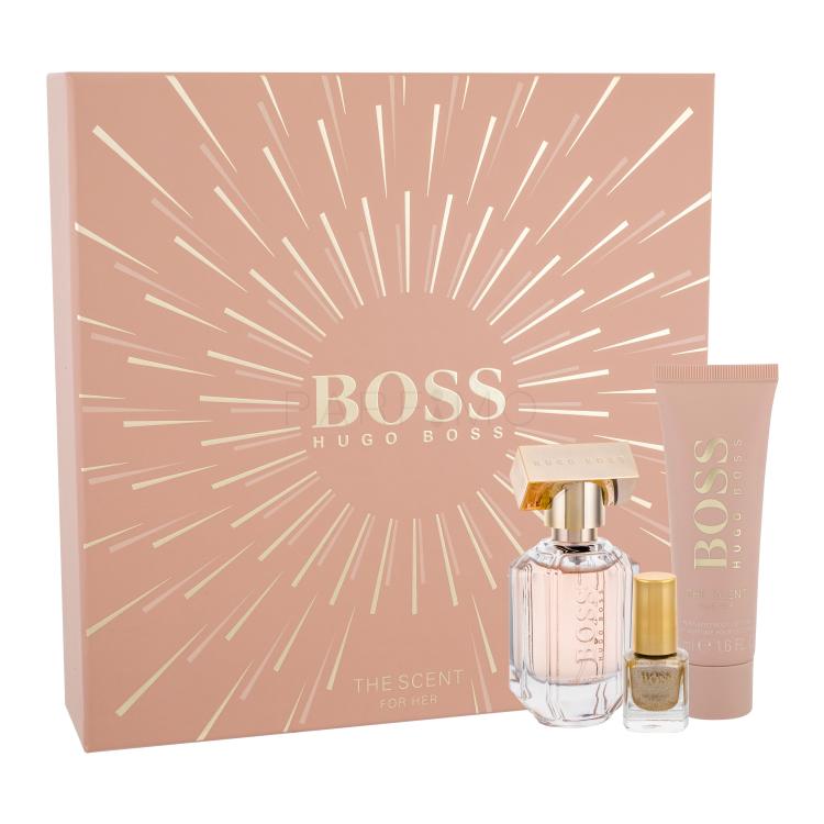 HUGO BOSS Boss The Scent 2016 Pacco regalo eau de parfum 30 ml + lozione corpo 50 ml + smalto per unghie 4,5 ml