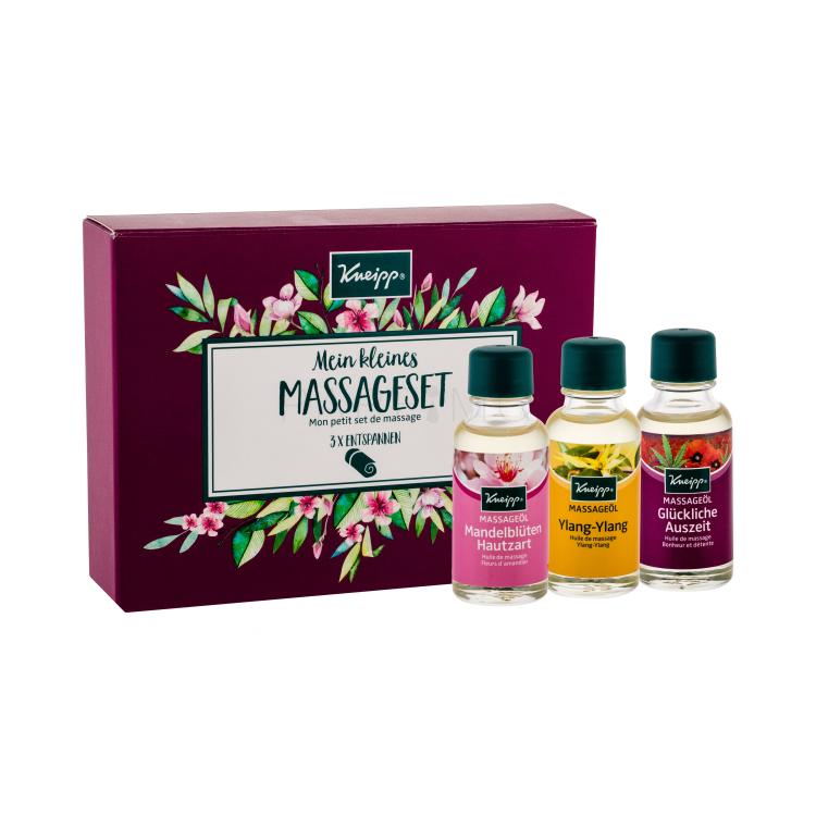 Kneipp Massage Oil Pacco regalo olio da massaggio Ylang-Ylang 20 ml + olio da massaggio 20 ml + olio da massaggio Almond blossoms 20 ml
