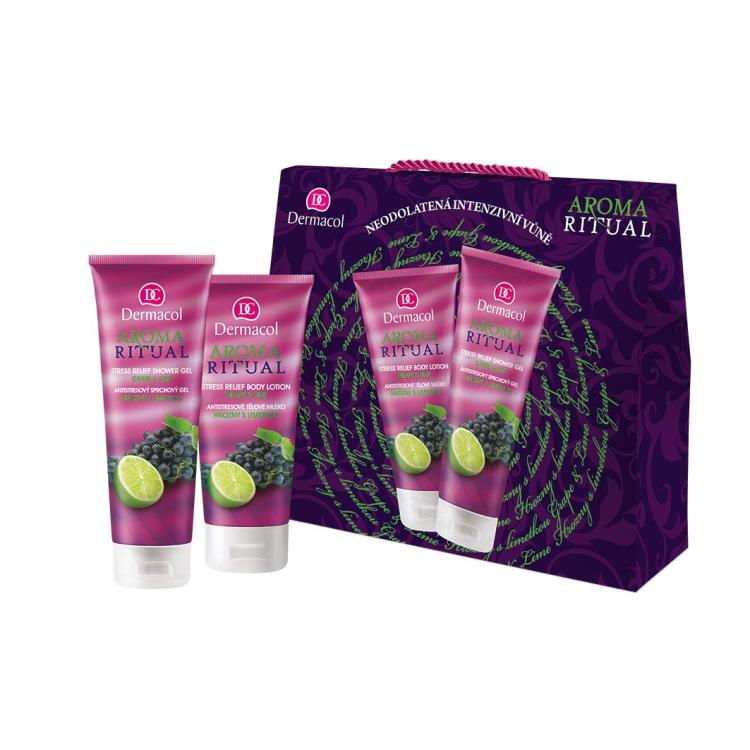Dermacol Aroma Ritual Grape &amp; Lime Pacco regalo doccia gel 250 ml + lozione corpo 200 ml