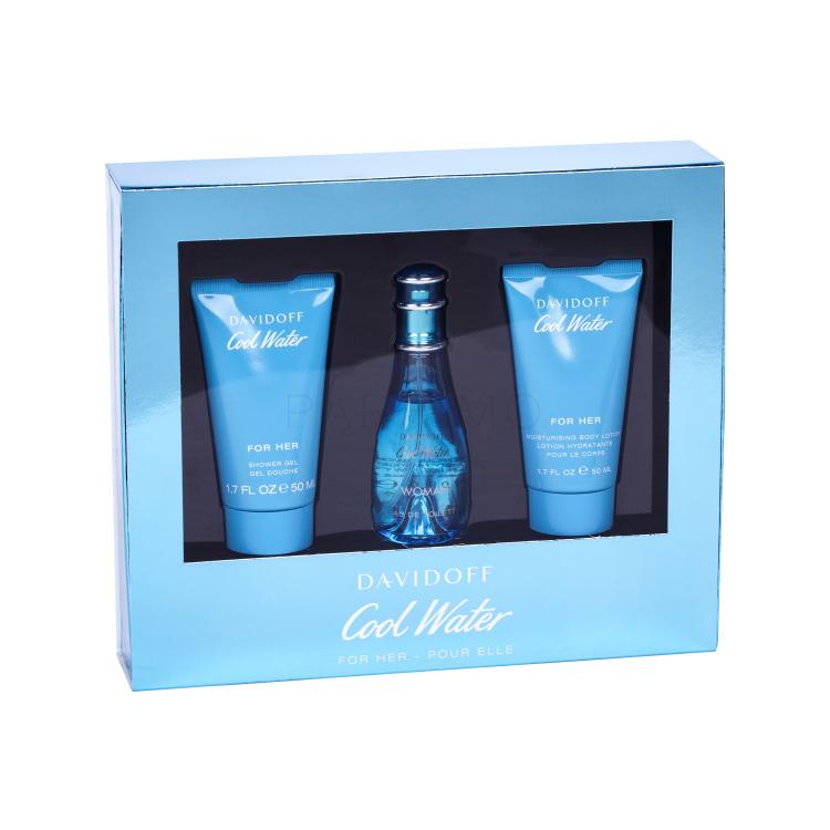 Davidoff Cool Water Pacco regalo Eau de Toilette 30 ml + 50 ml doccia gel + 50 ml lozione per il corpo