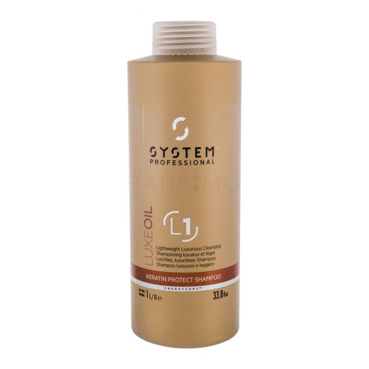 System Professional Luxe Oil Keratin Protect L1 Shampoo donna 1000 ml
